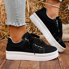 Lace Up Platform Tennis Sport Shoes